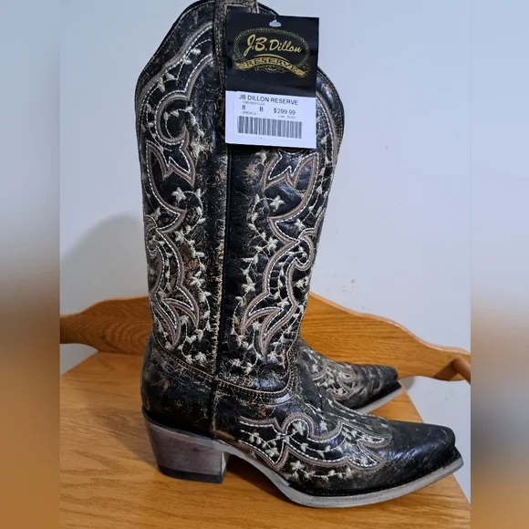 JB Dillion NWB Size 8 Cowgirl Boots - Picture 7 of 15
